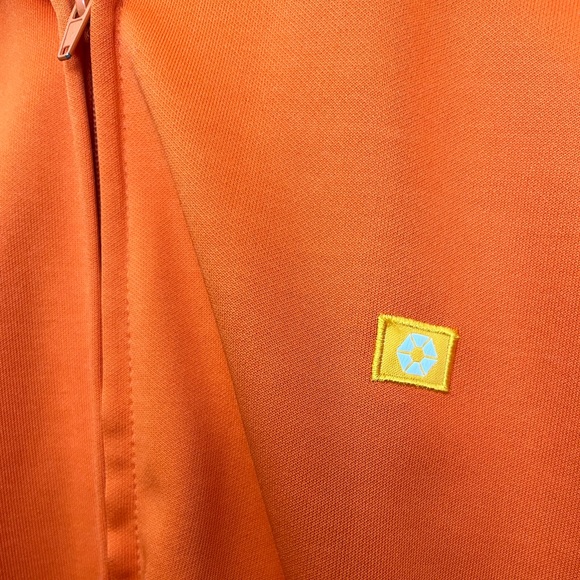 South Pole brand track jacket, Orange with yellow & white stripes, men’s medium - Picture 4 of 7